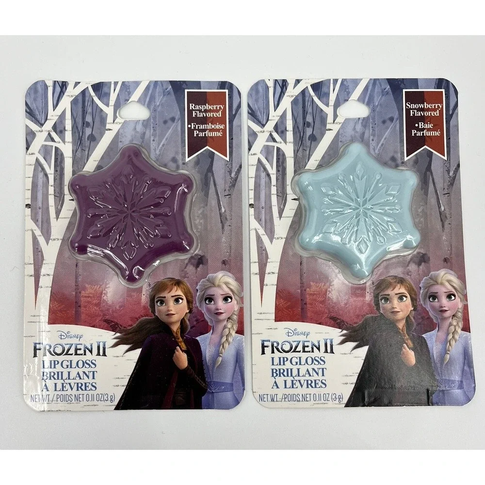Disney Taste Beauty Flavored Lip Gloss Compacts Frozen Snow White Ariel Lot of 5